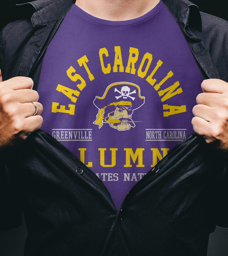 East Carolina Alumni Pirates Nation Greenville North Carolina T-Shirt