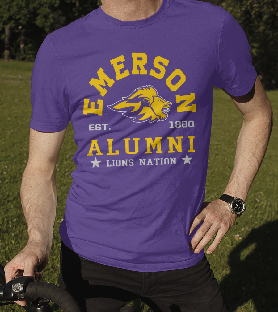 Emerson Alumni Lions Nation Est. 1880 T-Shirt