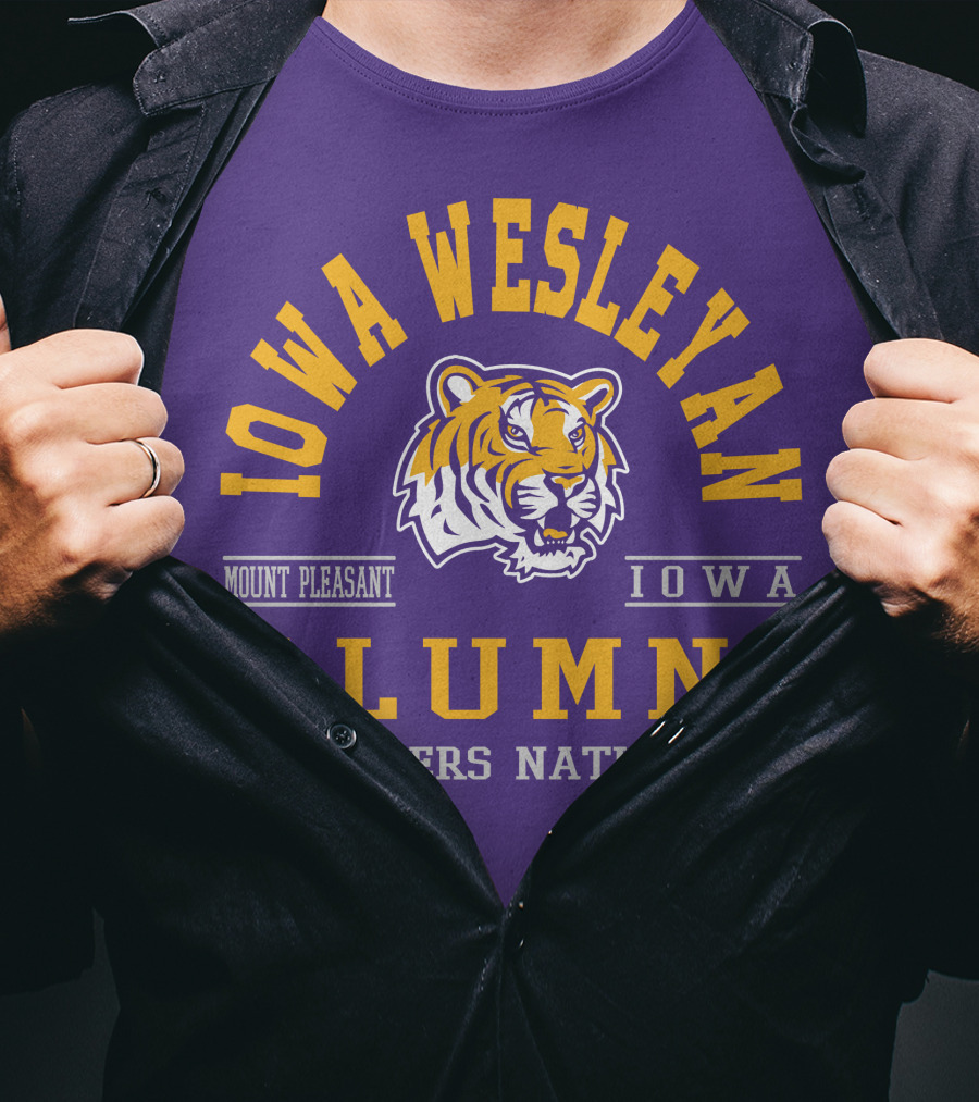 Iowa Wesleyan Alumni Tigers Nation Mount Pleasant Iowa T-Shirt