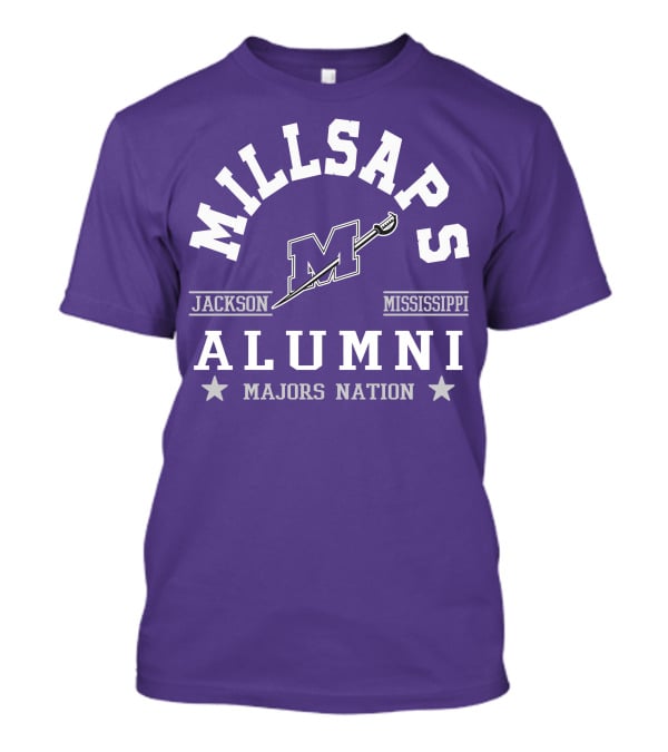 Millsaps College Jackson Mississippi Alumni Majors Nation T-Shirt