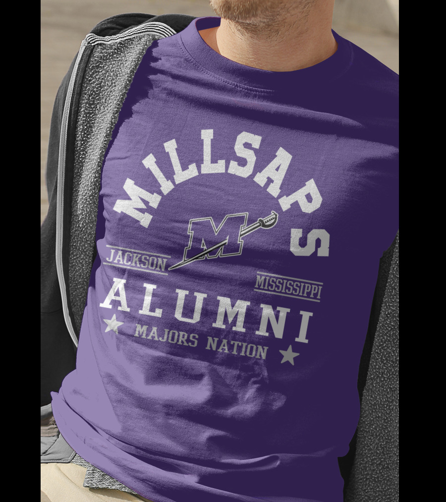 Millsaps College Jackson Mississippi Alumni Majors Nation T-Shirt