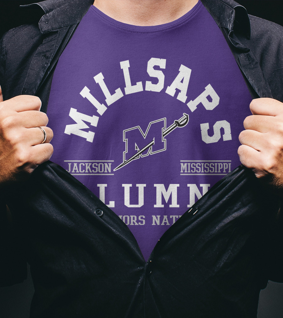 Millsaps College Jackson Mississippi Alumni Majors Nation T-Shirt