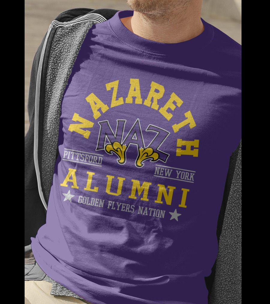 Nazareth College Alumni Pittsford New York Golden Flyers Nation T-Shirt