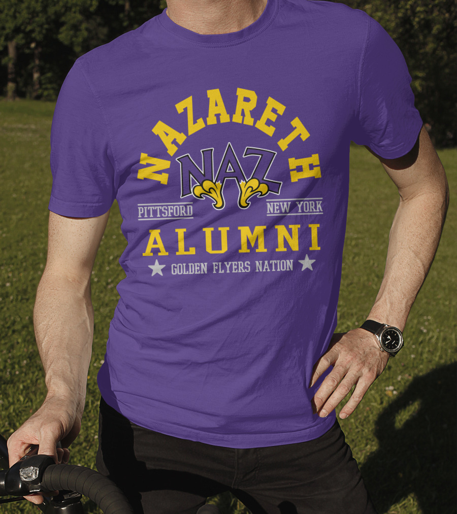 Nazareth College Alumni Pittsford New York Golden Flyers Nation T-Shirt