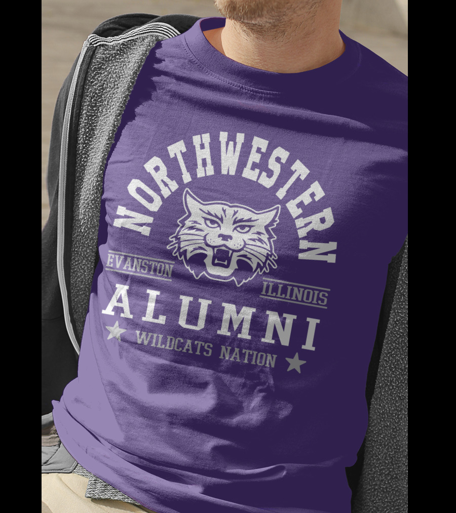 Northwestern Wildcats Alumni Evanston Illinois Nation T-Shirt