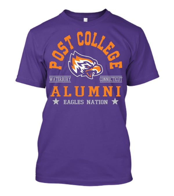 Post College Alumni Waterbury Connecticut Eagles Nation T-Shirt