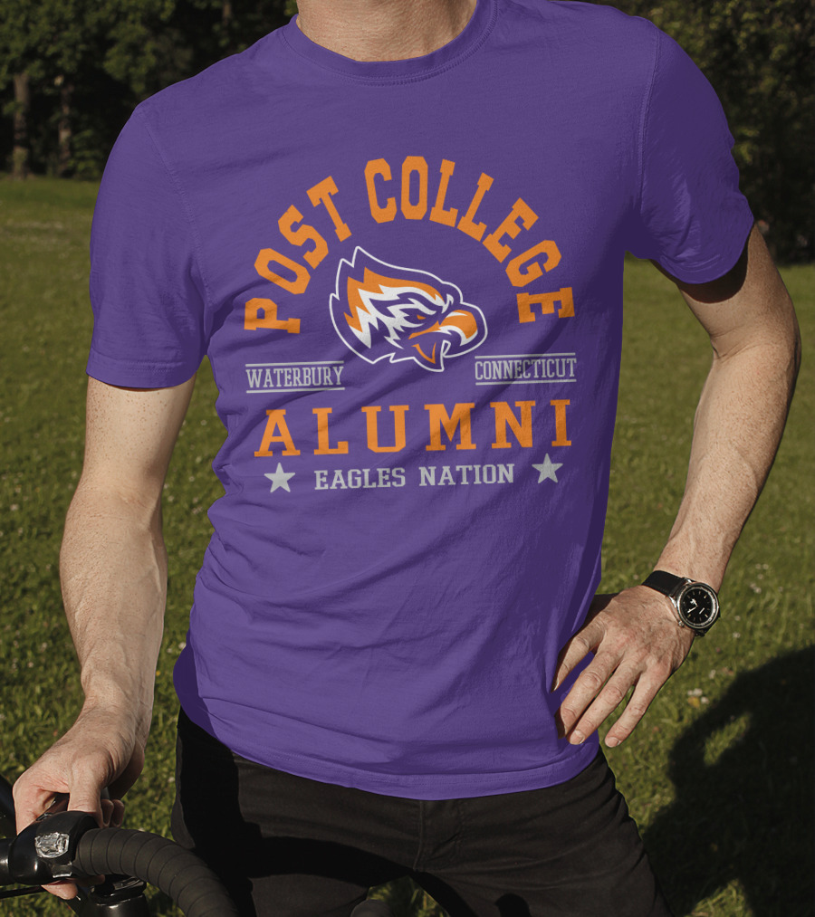 Post College Alumni Waterbury Connecticut Eagles Nation T-Shirt