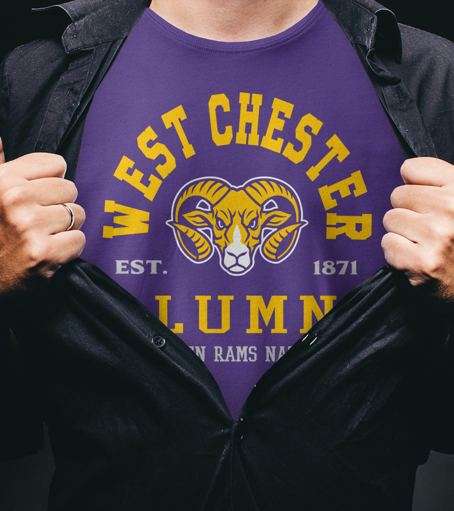 West Chester Alumni Est. 1871 Golden Rams Nation T-Shirt