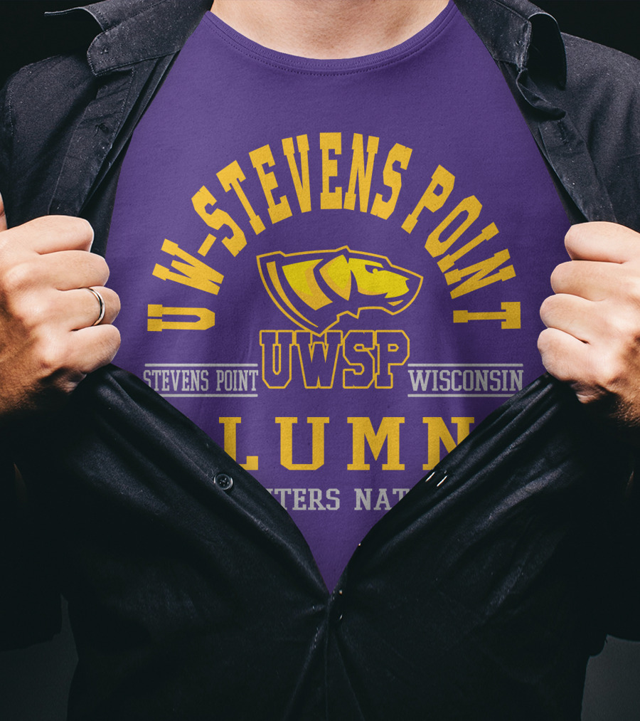 UW-Stevens Point Wisconsin UWSP Alumni Pointers Nation T-Shirt