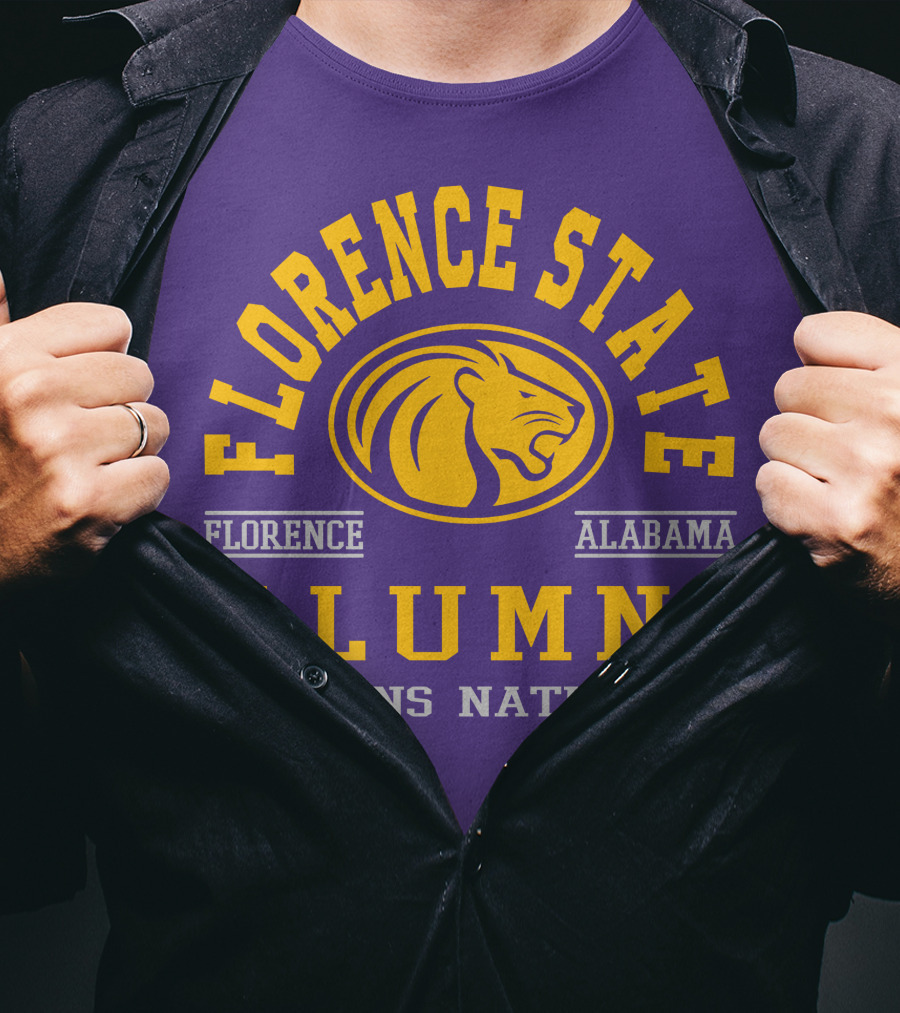 Florence State Alumni Lions Nation Florence Alabama T-Shirt