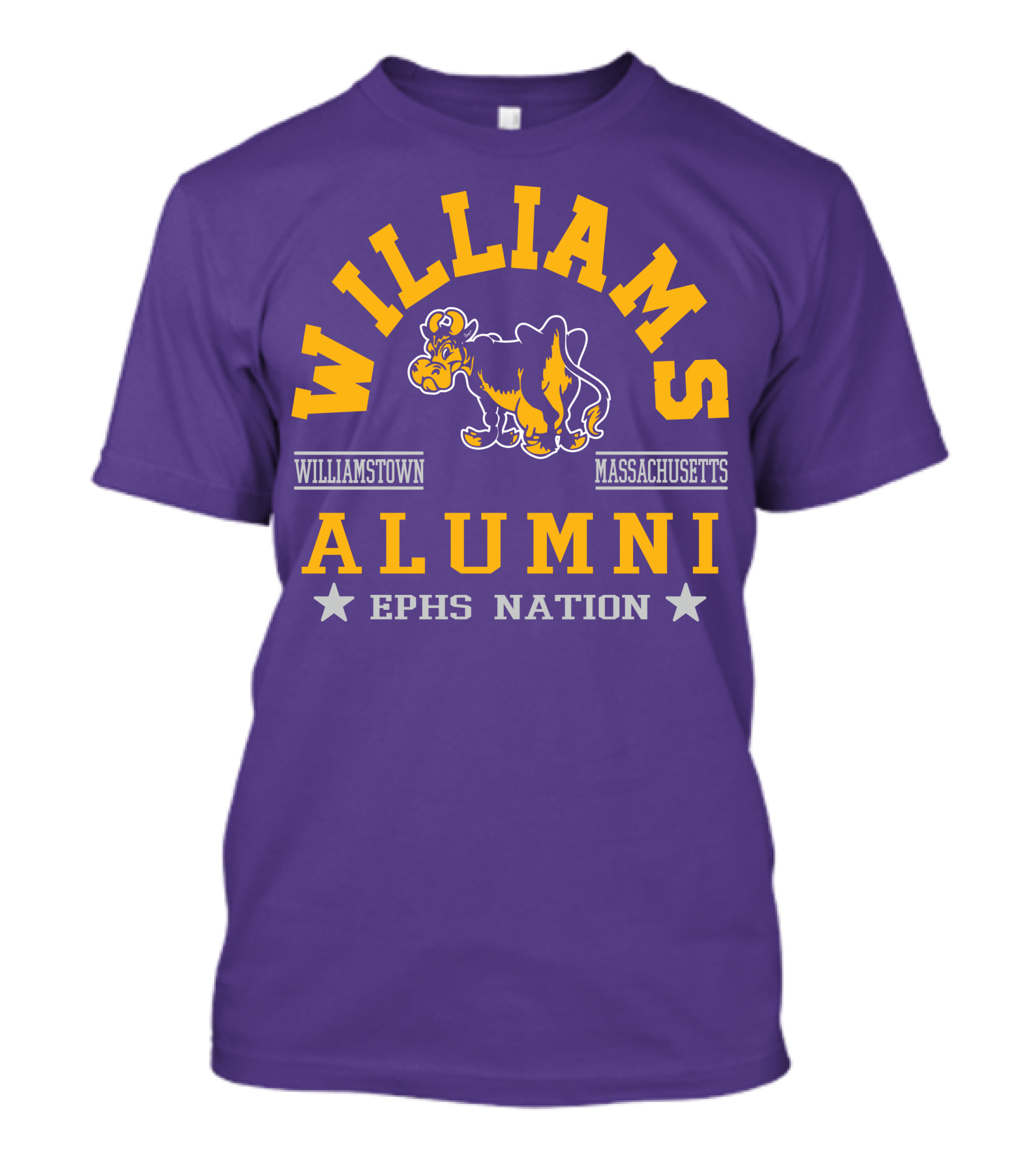 Williams College Alumni Williamstown Massachusetts Ephs Nation T-Shirt