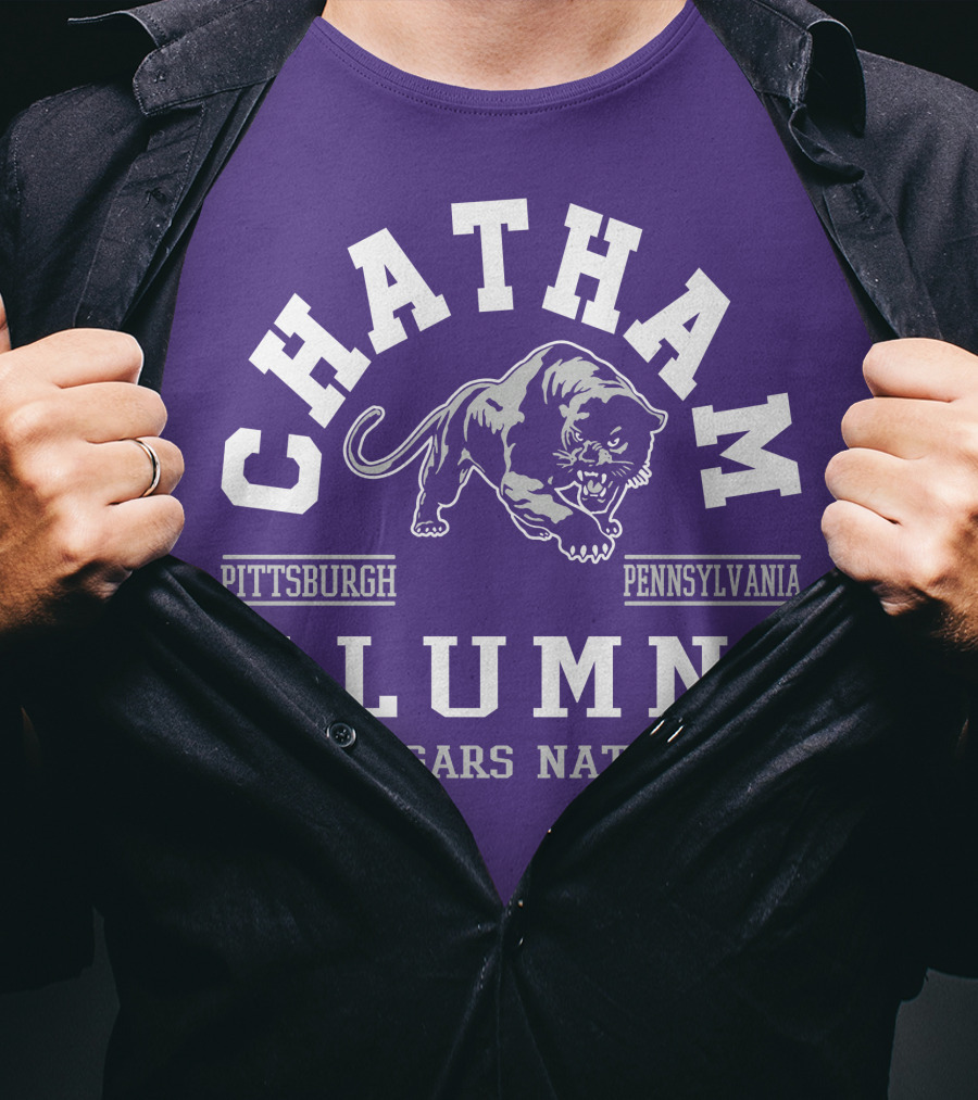 Chatham Pittsburgh Pennsylvania Alumni Cougars Nation T-Shirt