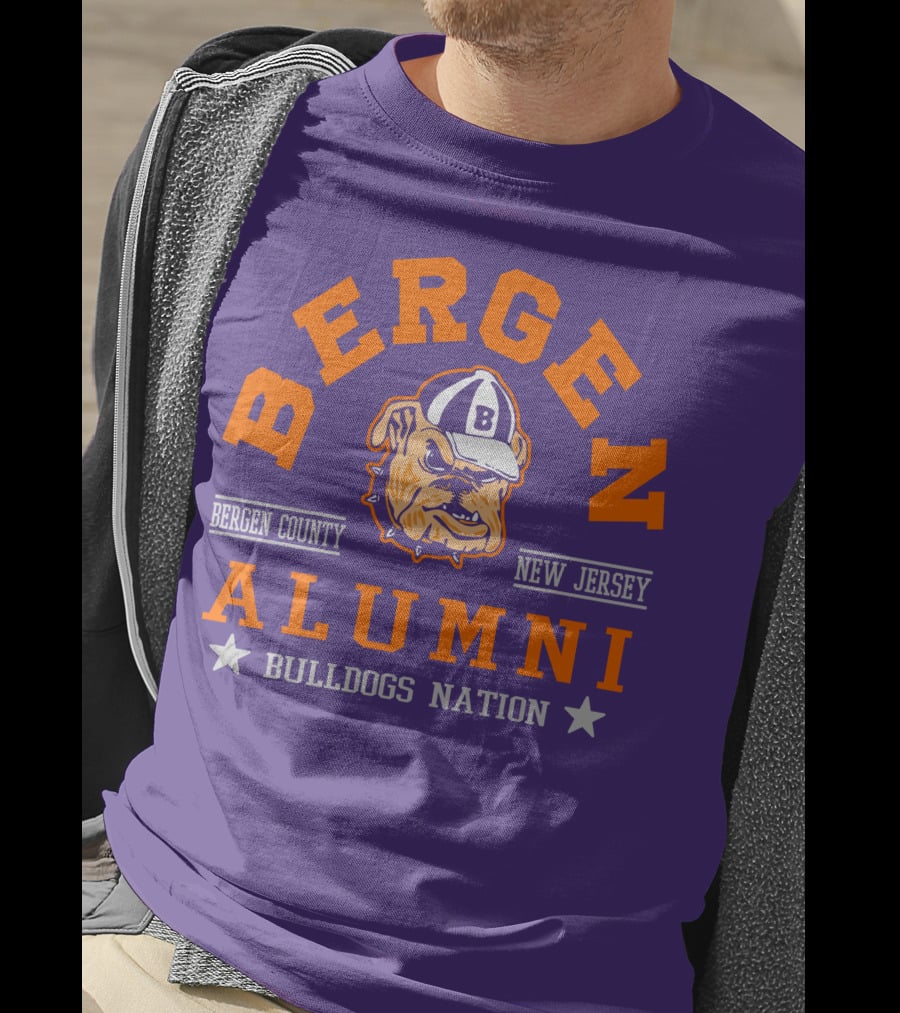 Bergen Alumni Bergen County New Jersey Bulldogs Nation T-Shirt