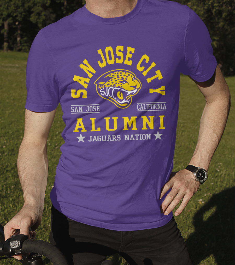 San Jose City California Alumni SJCC Jaguars Nation T-Shirt