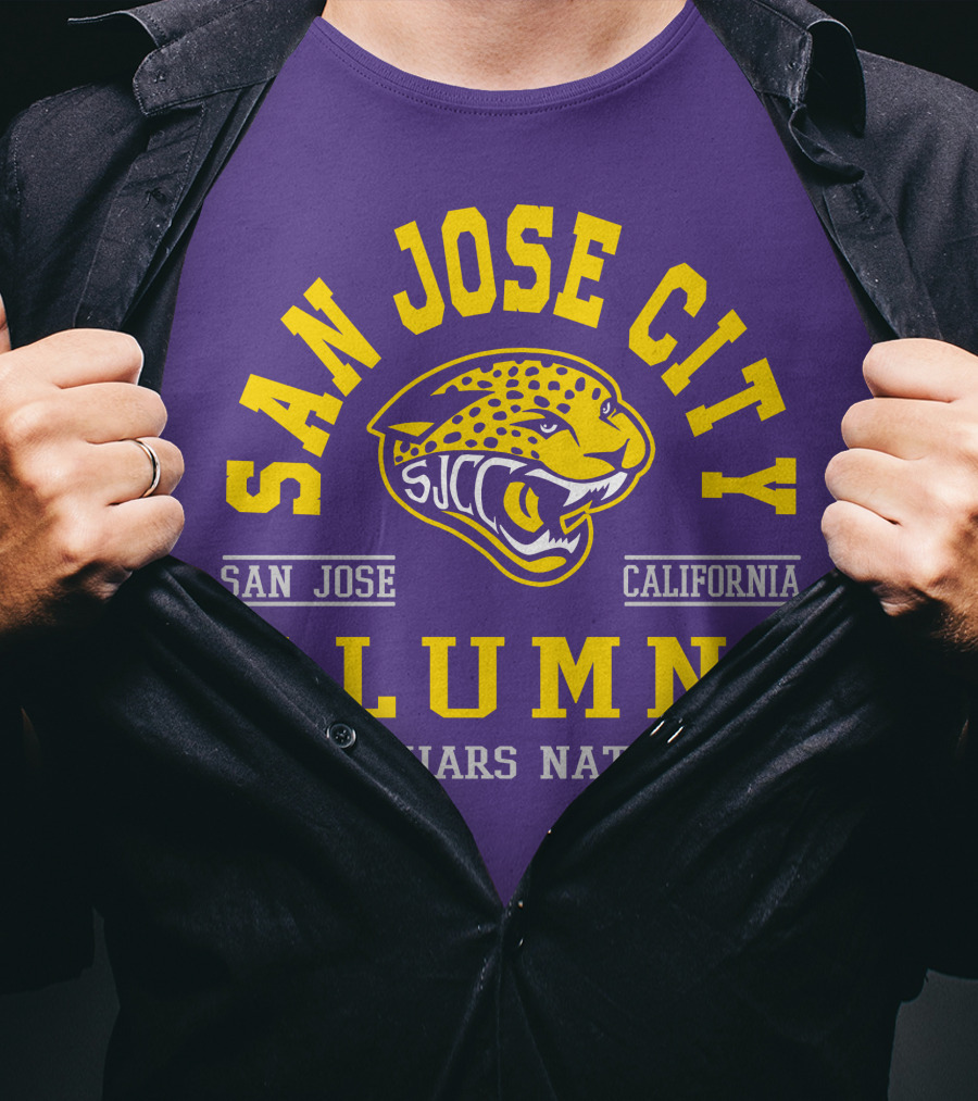 San Jose City California Alumni SJCC Jaguars Nation T-Shirt