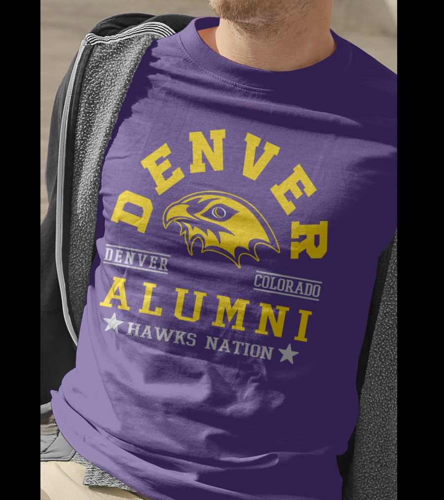 Denver Colorado Alumni Hawks Nation T-Shirt