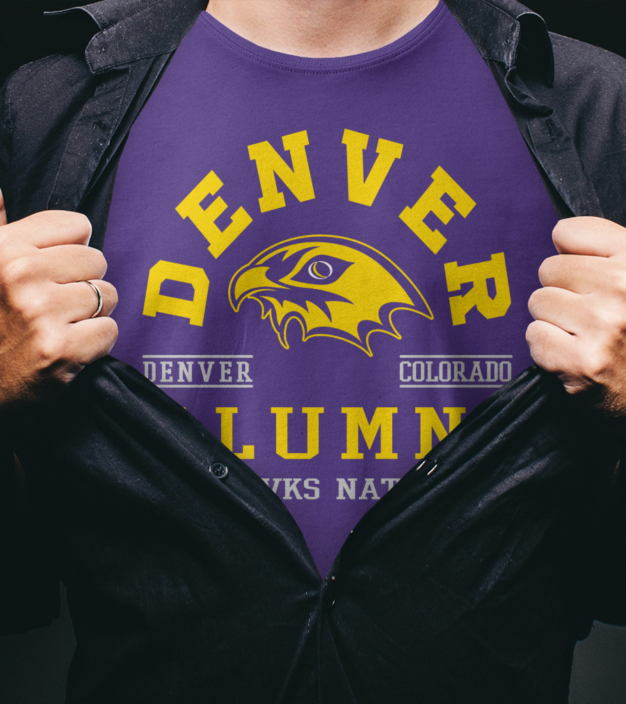 Denver Colorado Alumni Hawks Nation T-Shirt