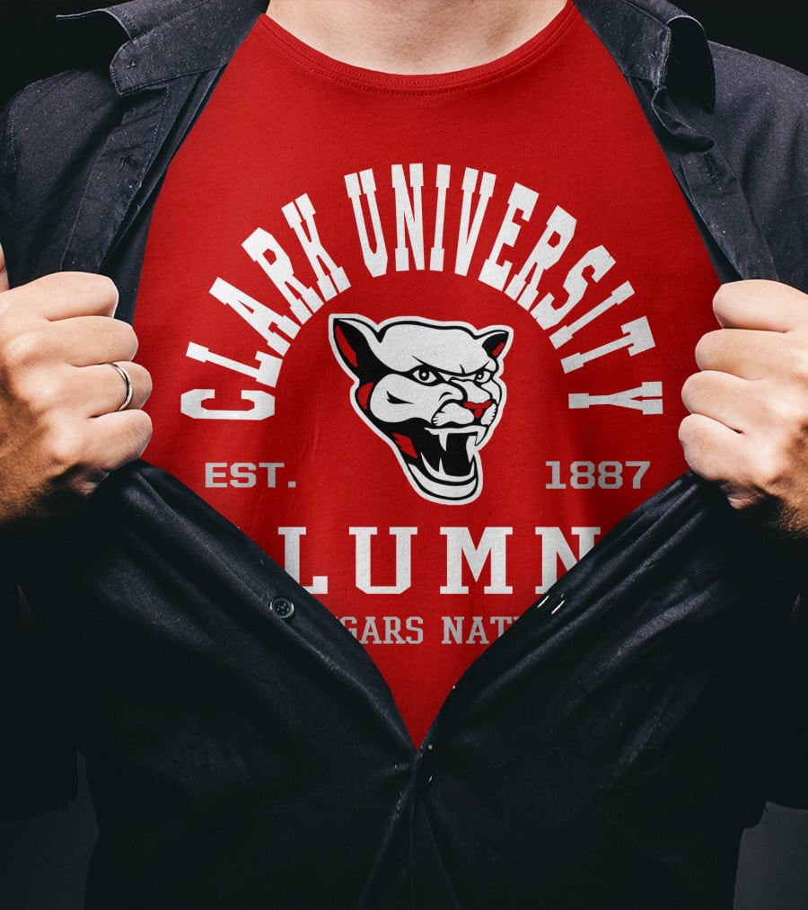Clark University Alumni Cougars Nation Est. 1887 T-Shirt