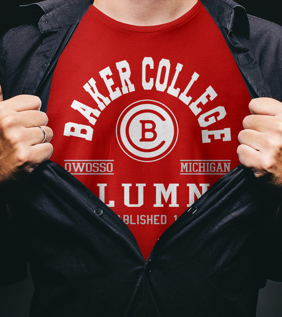 Baker College Alumni Owosso Michigan Established 1911 T-Shirt