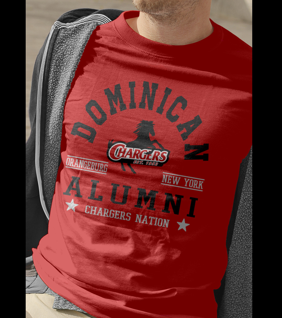 Dominican Chargers Alumni Orangeburg New York Chargers Nation T-Shirt