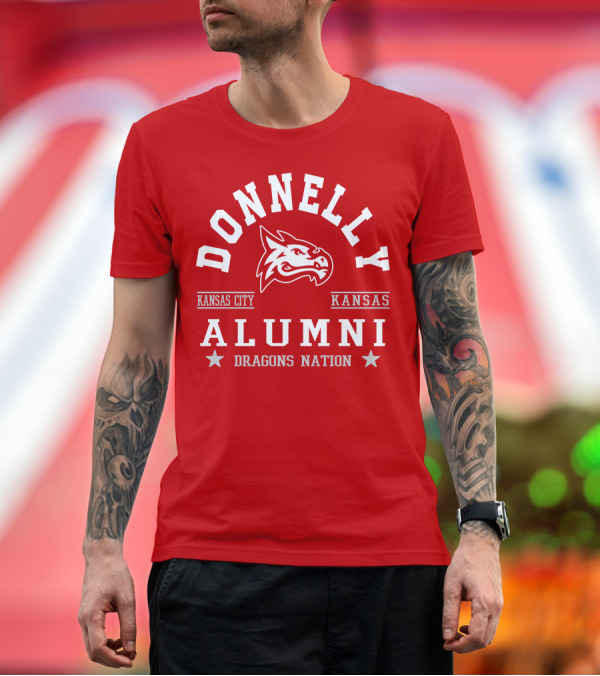 Premium T-Shirt: Donnelly Kansas City Kansas Alumni Dragons Nation T-Shirt Donnelly Kansas City Kansas Alumni Dragons Nation T-Shirt
