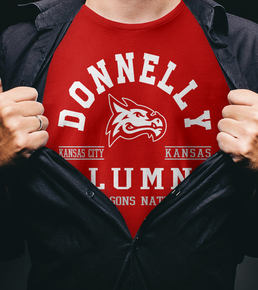 Donnelly Kansas City Kansas Alumni Dragons Nation T-Shirt