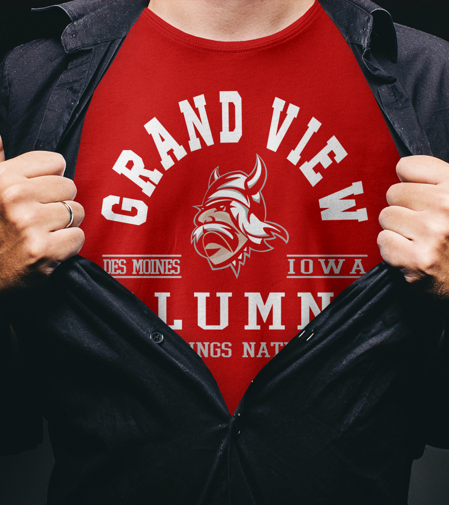 Grand View Iowa Des Moines Alumni Vikings Nation T-Shirt