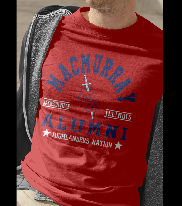 MacMurray College Jacksonville Illinois Alumni Highlanders Nation T-Shirt