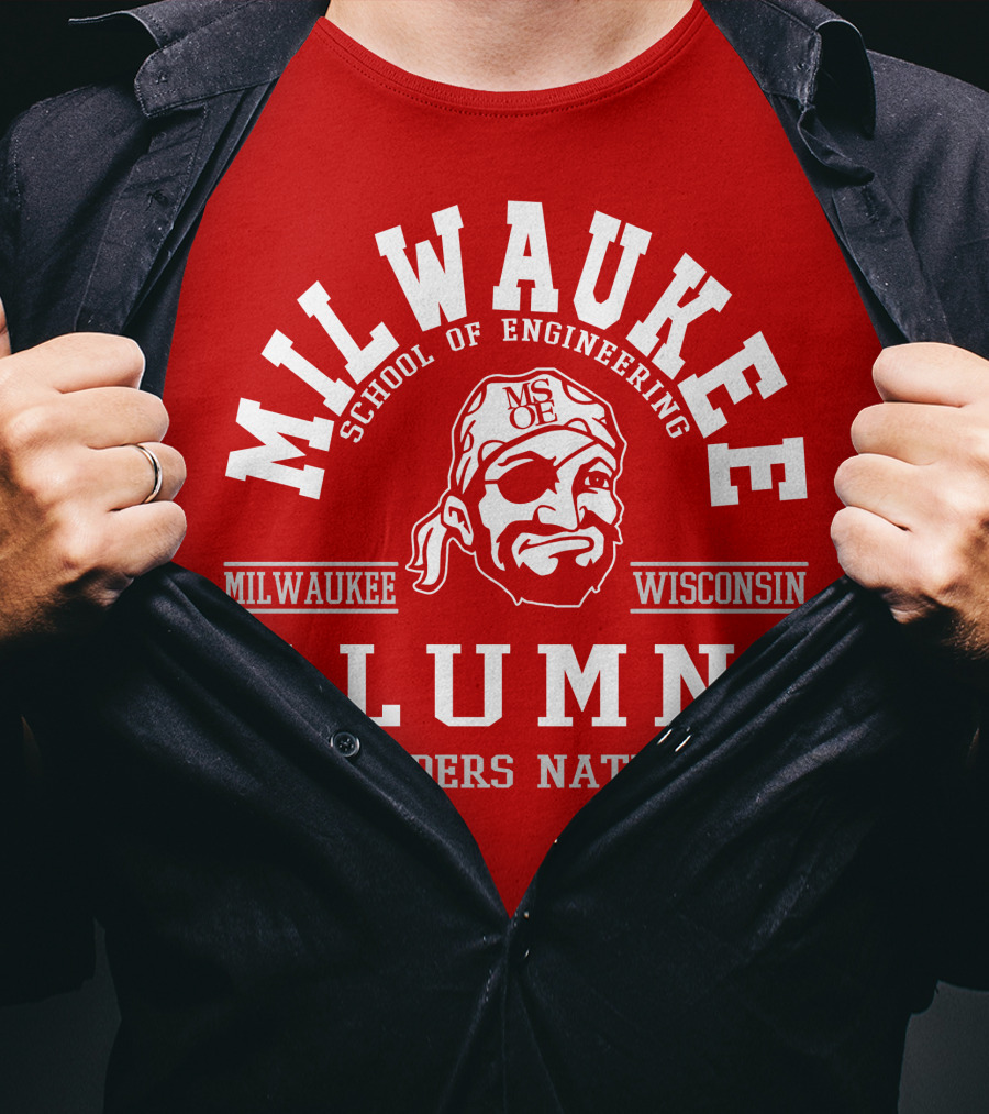 Milwaukee School Of Engineering Alumni Raiders Nation Wisconsin T-Shirt