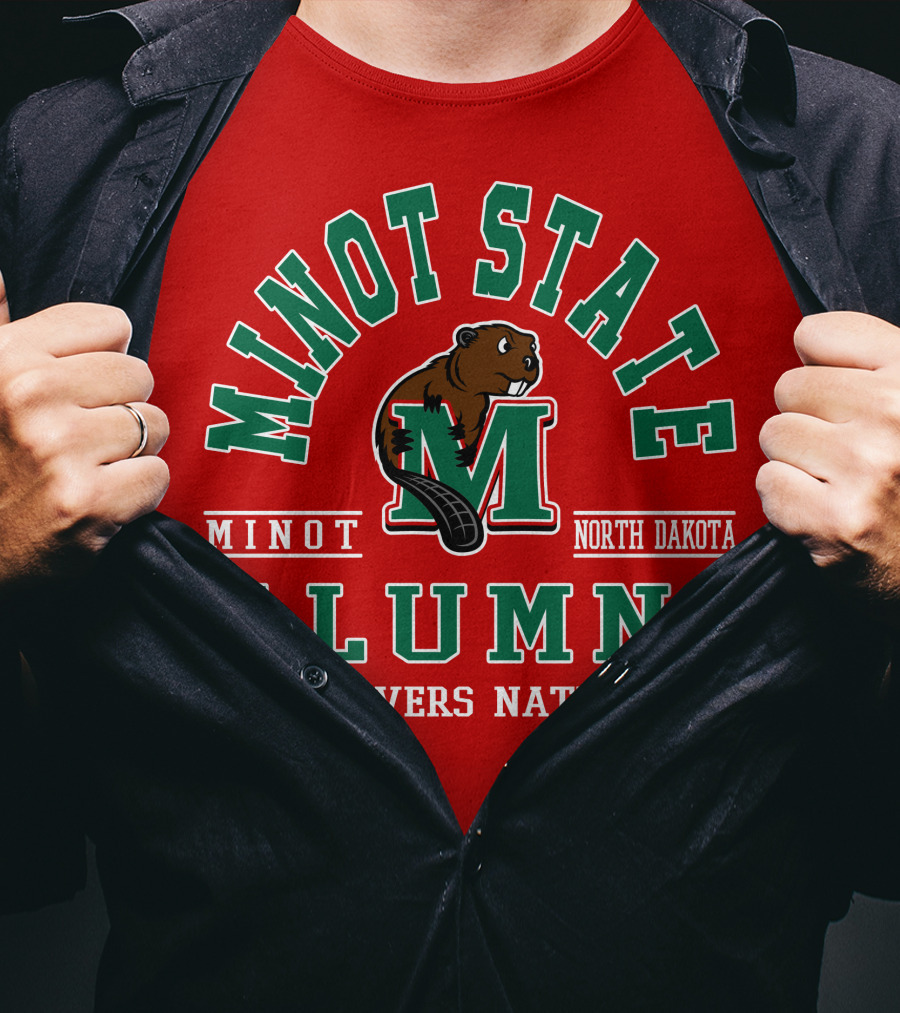 Minot State Alumni Beavers Nation North Dakota T-Shirt