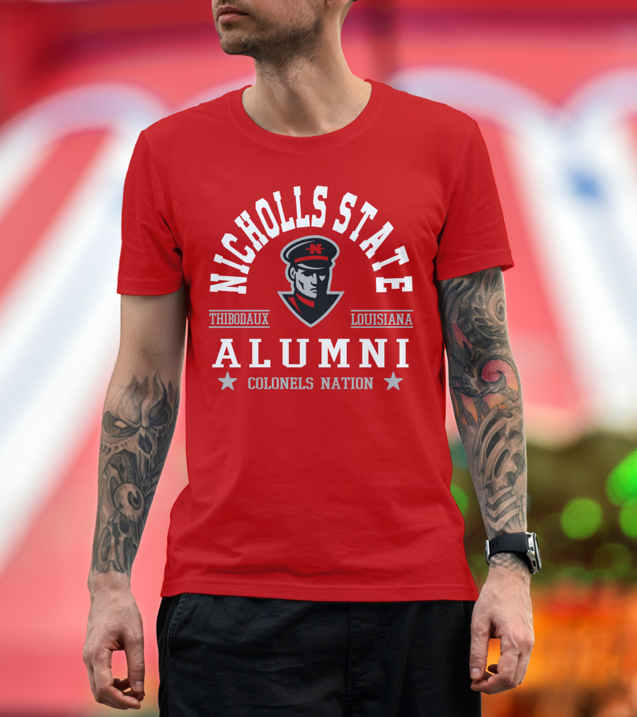 Nicholls State University Alumni Colonels Nation Thibodaux Louisiana T-Shirt
