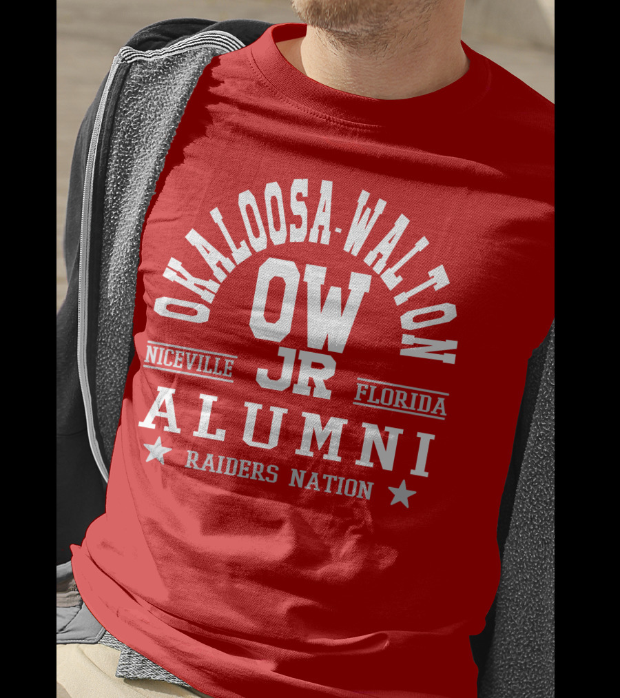 Okaloosa-Walton JR Alumni Raiders Nation Niceville Florida T-Shirt