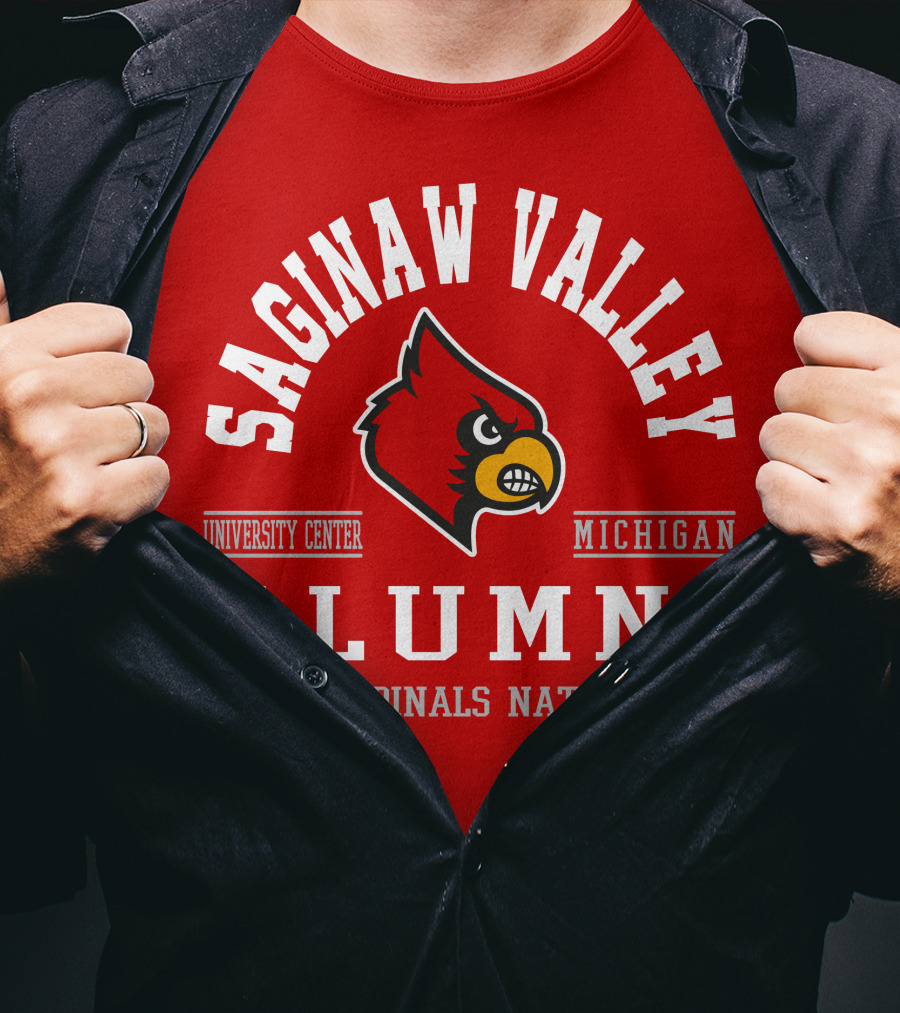 Saginaw Valley Alumni Cardinals Nation University Center Michigan T-Shirt