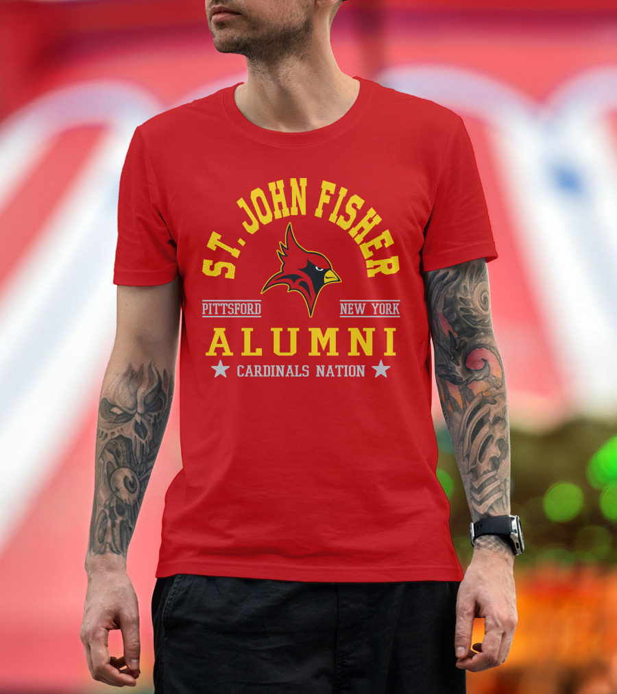 St John Fisher Cardinals Alumni Pittsford New York Nation T-Shirt