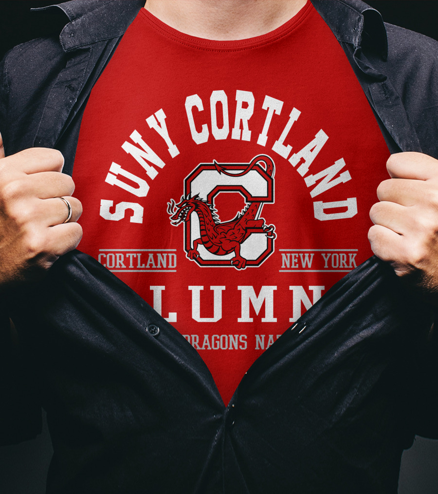 SUNY Cortland Alumni Red Dragons Nation Cortland New York T-Shirt
