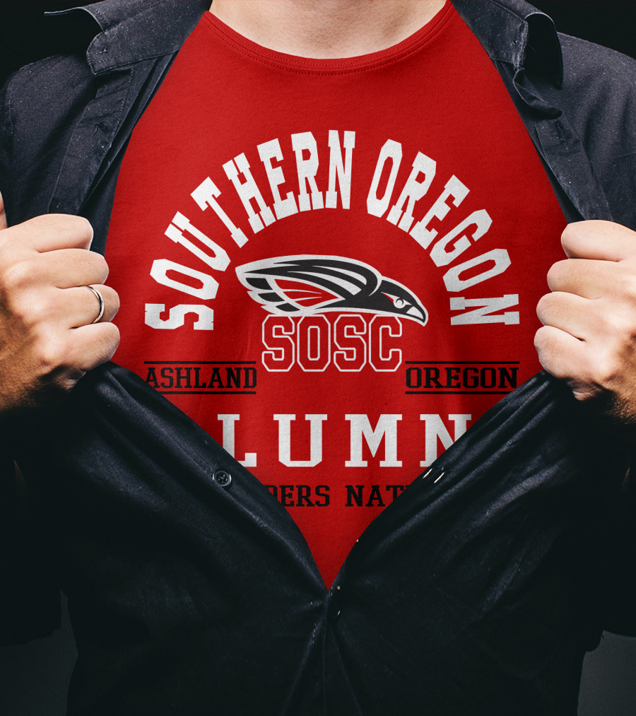 Southern Oregon SOSC Ashland Oregon Alumni Raiders Nation T-Shirt