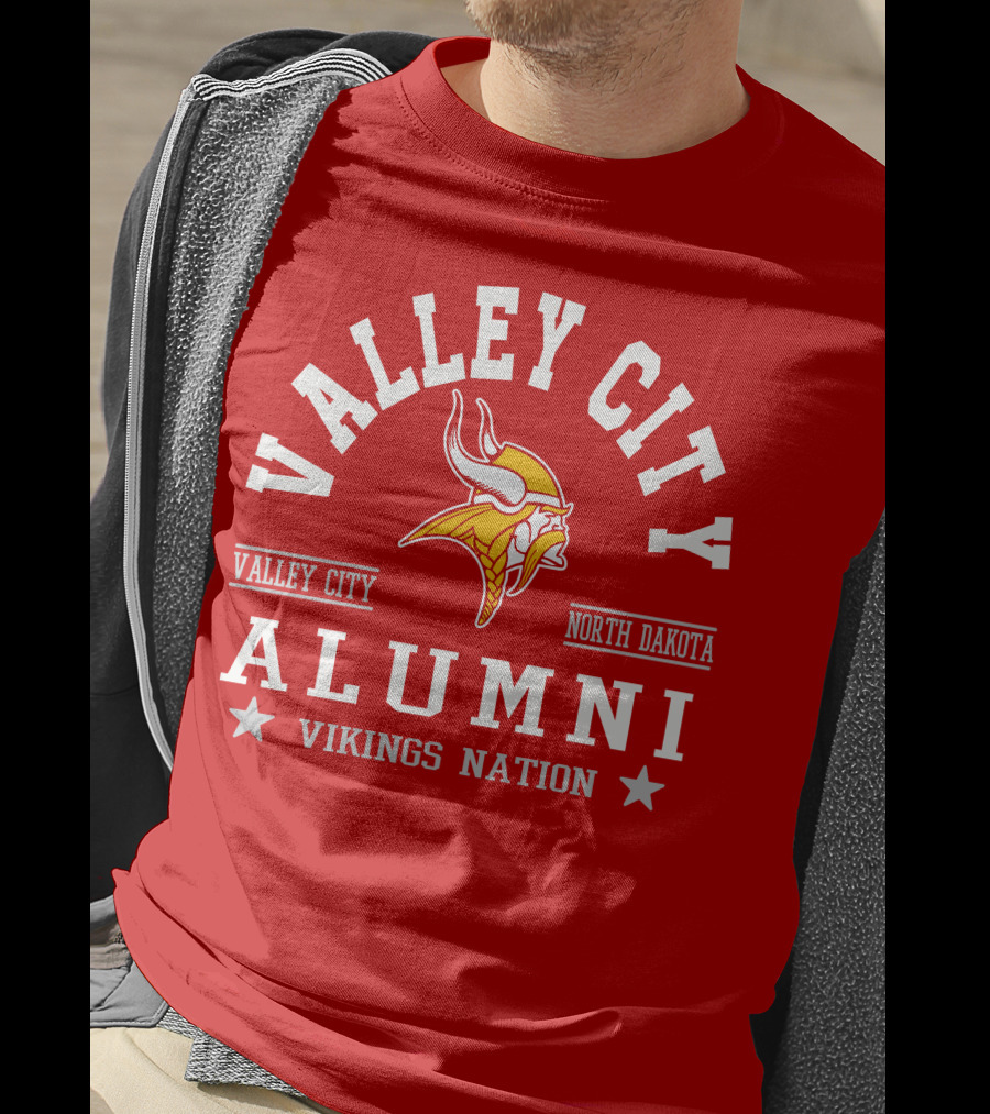 Valley City North Dakota Alumni Vikings Nation T-Shirt