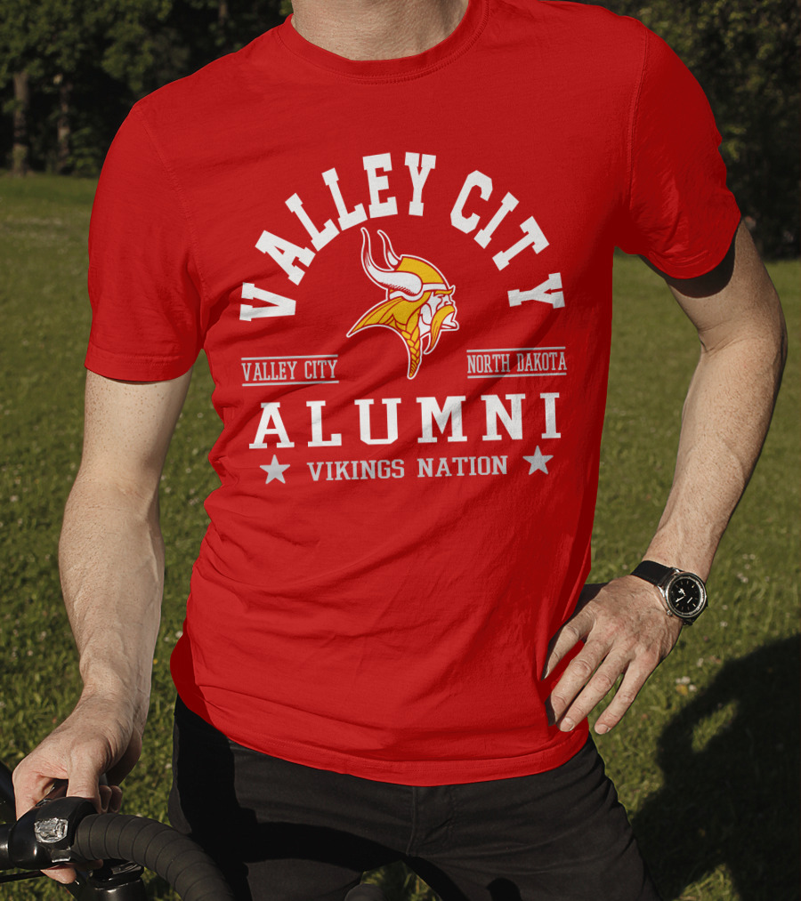 Valley City North Dakota Alumni Vikings Nation T-Shirt