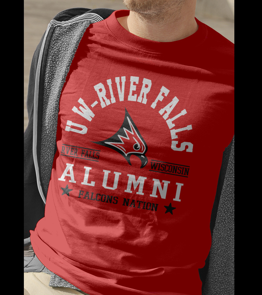 UW River Falls Wisconsin Alumni Falcons Nation T-Shirt