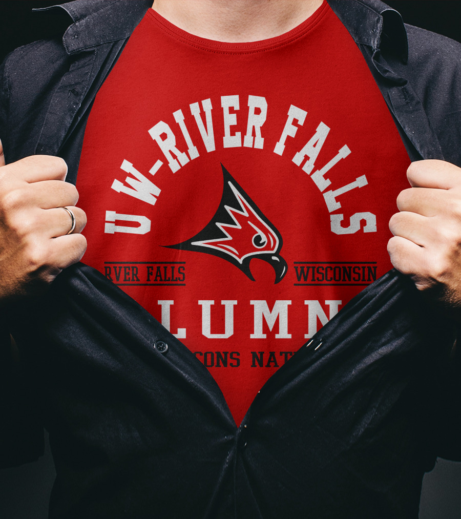 UW River Falls Wisconsin Alumni Falcons Nation T-Shirt