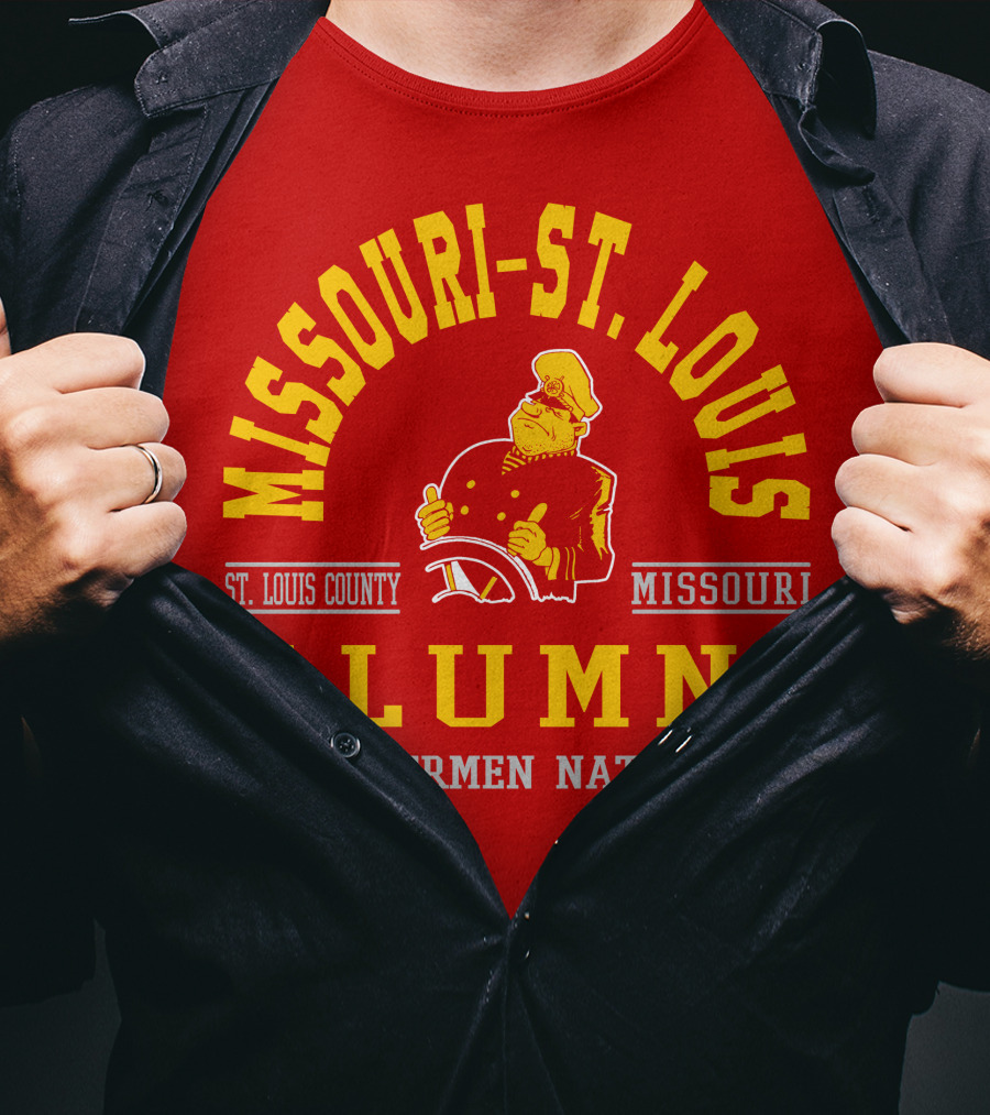 Missouri-St. Louis Alumni Rivermen Nation St. Louis County T-Shirt