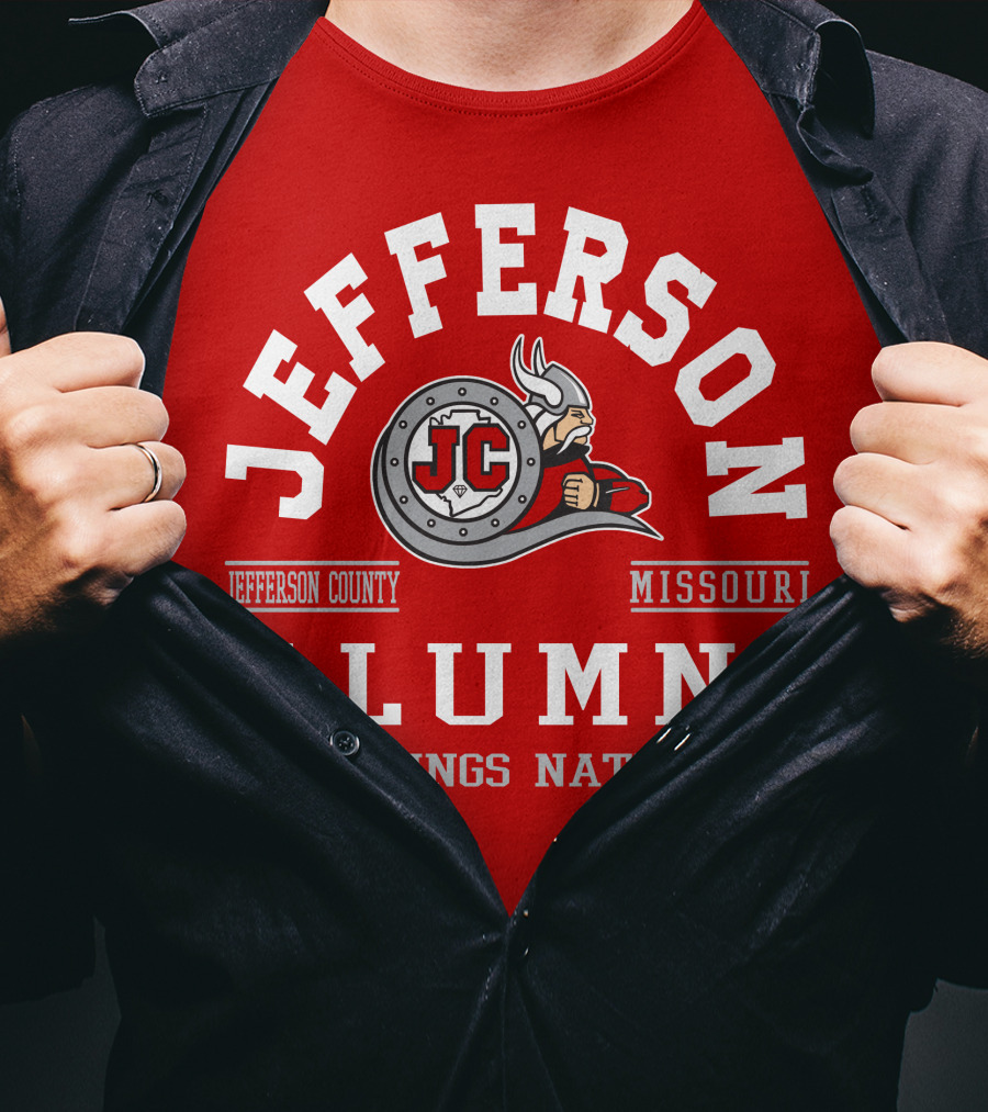 Jefferson County Missouri Alumni Vikings Nation T-Shirt