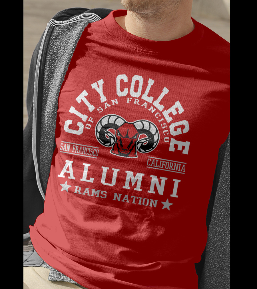 City College Of San Francisco California Alumni Rams Nation T-Shirt