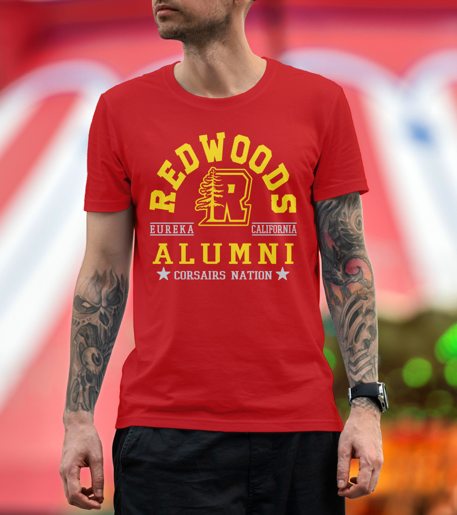 Redwoods Alumni Eureka California Corsairs Nation T-Shirt