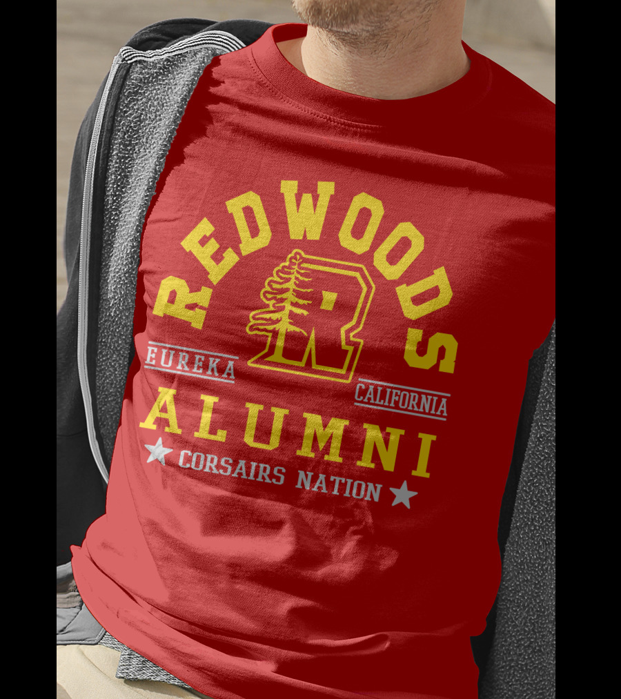 Redwoods Alumni Eureka California Corsairs Nation T-Shirt