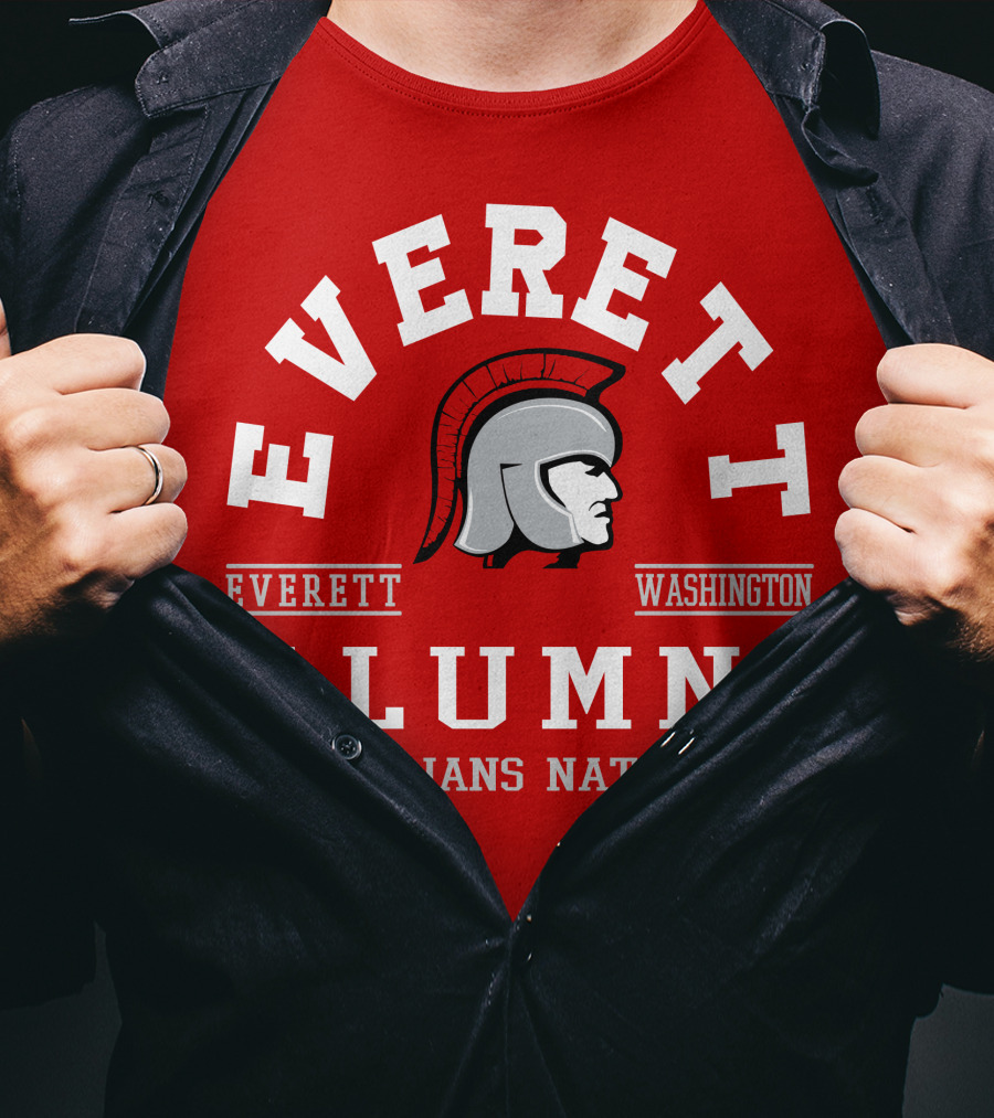 Everett Washington Alumni Trojans Nation T-Shirt
