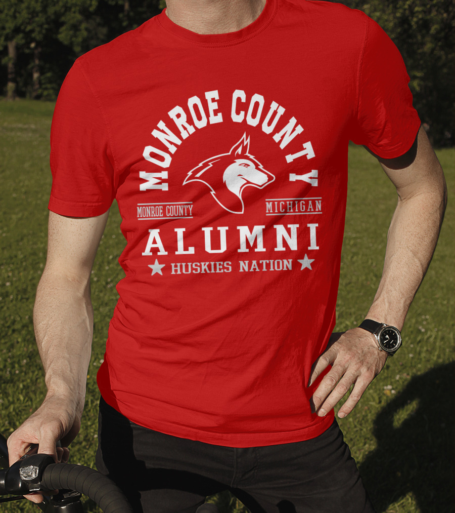 Monroe County Michigan Alumni Huskies Nation T-Shirt