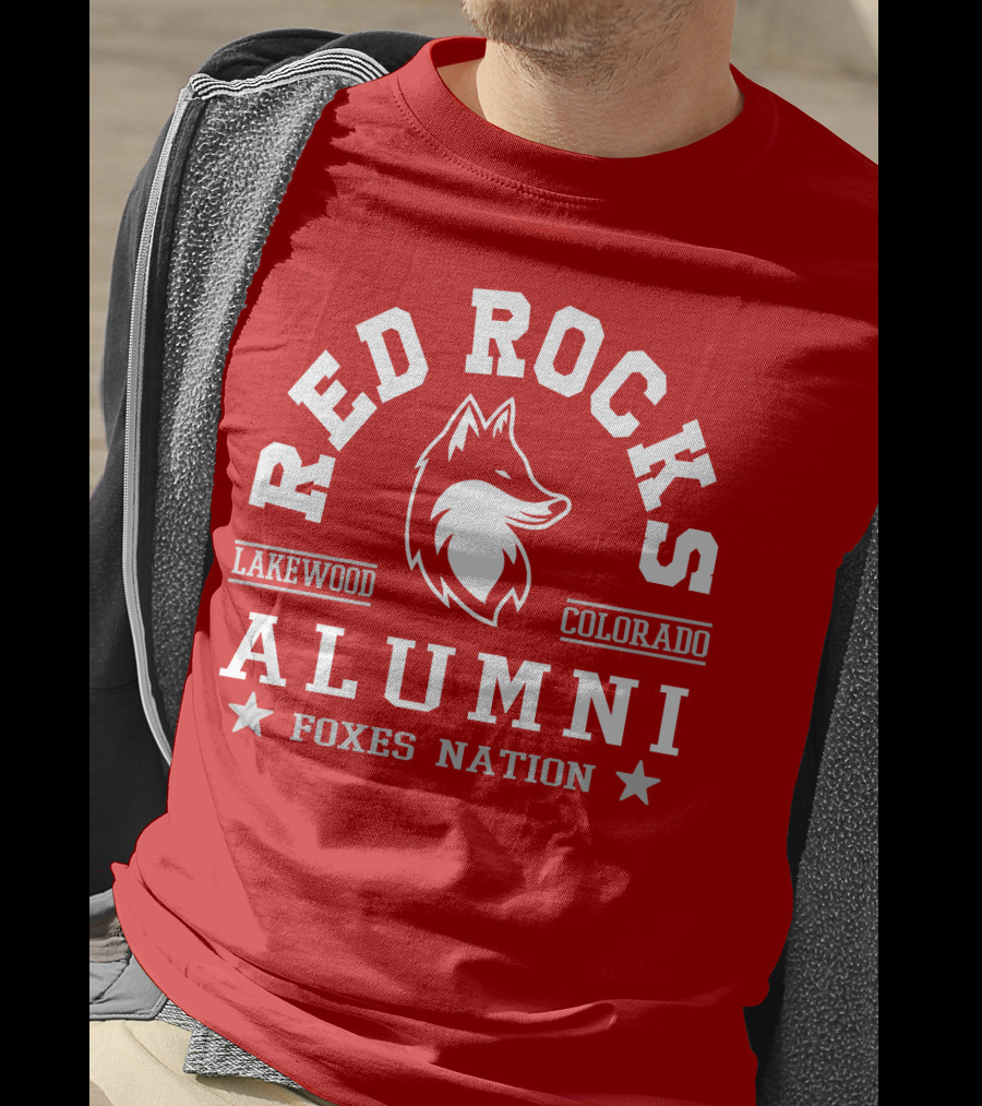 Red Rocks Alumni Lakewood Colorado Foxes Nation T-Shirt