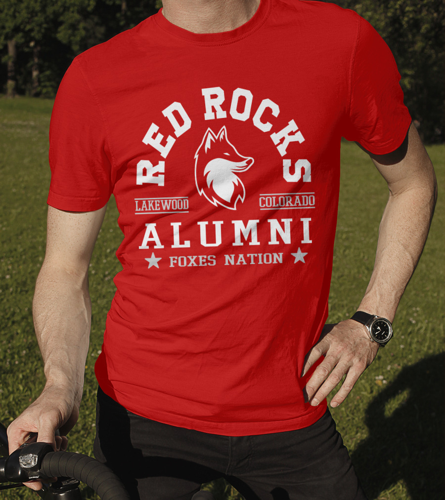 Red Rocks Alumni Lakewood Colorado Foxes Nation T-Shirt