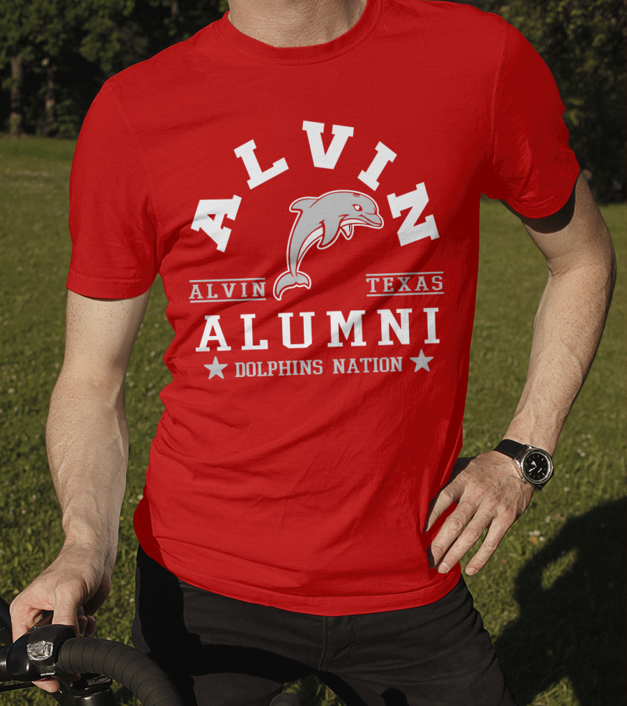 Alvin Texas Alumni Dolphins Nation T-Shirt